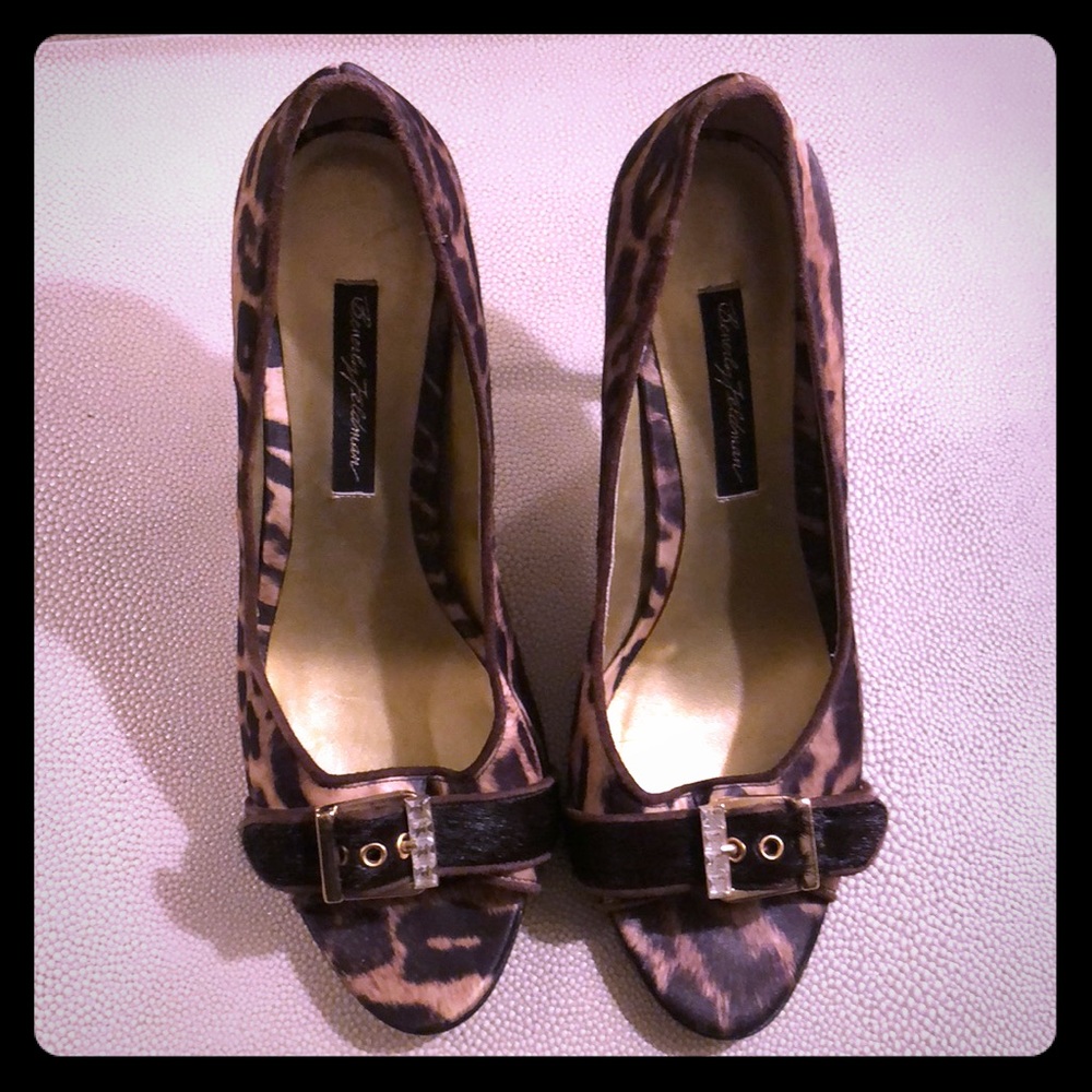 Leopard Satin Beverly Feldman Heel